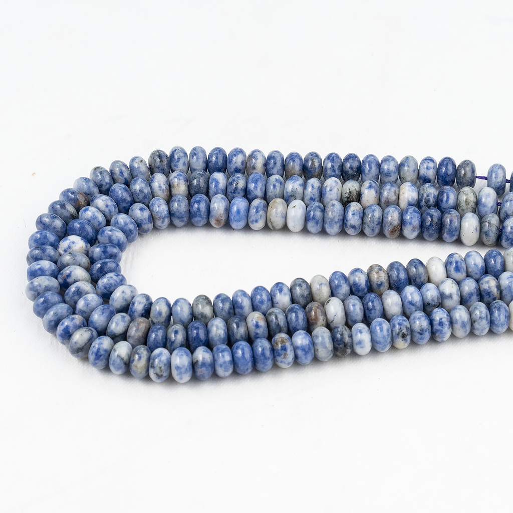 Sodalite Rondelle Beads, Crystal Beads for Jewelry. | | Wiccan Center