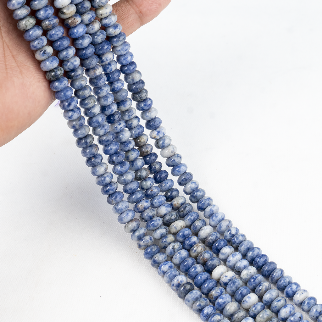 Sodalite Rondelle Beads, Crystal Beads for Jewelry. | | Wiccan Center