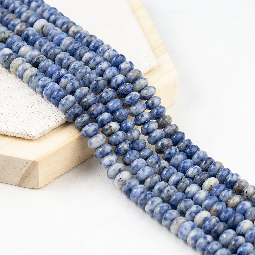Sodalite Rondelle Beads, Crystal Beads for Jewelry. | | Wiccan Center