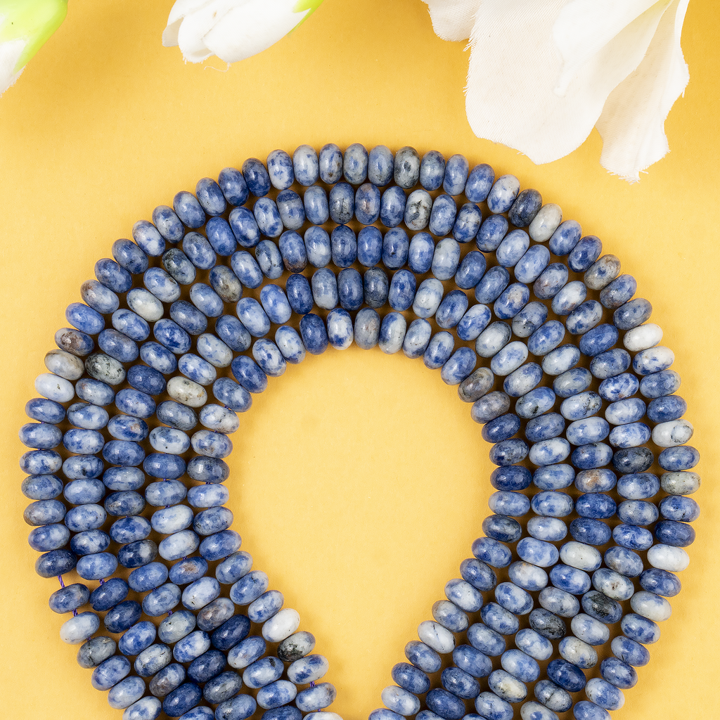 Sodalite Rondelle Beads, Crystal Beads for Jewelry. | | Wiccan Center