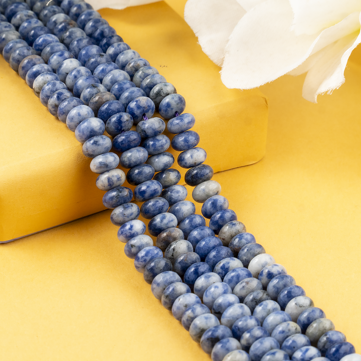 Sodalite Rondelle Beads, Crystal Beads for Jewelry. | | Wiccan Center