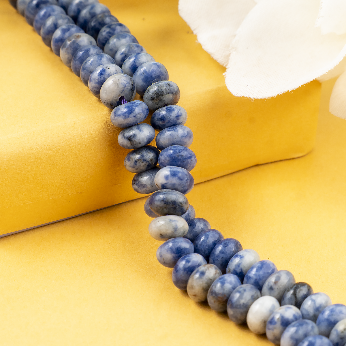 Sodalite Rondelle Beads, Crystal Beads for Jewelry. | | Wiccan Center