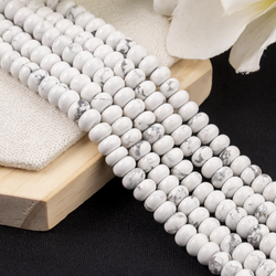 Howlite Rondelle Beads, Crystal Beads for Jewelry. | | Wiccan Center