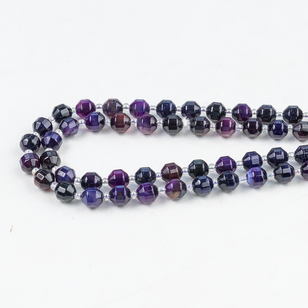 Purple Onyx Faceted Prism Cut Beads For Jewelry Making | Beads | Wiccan Center