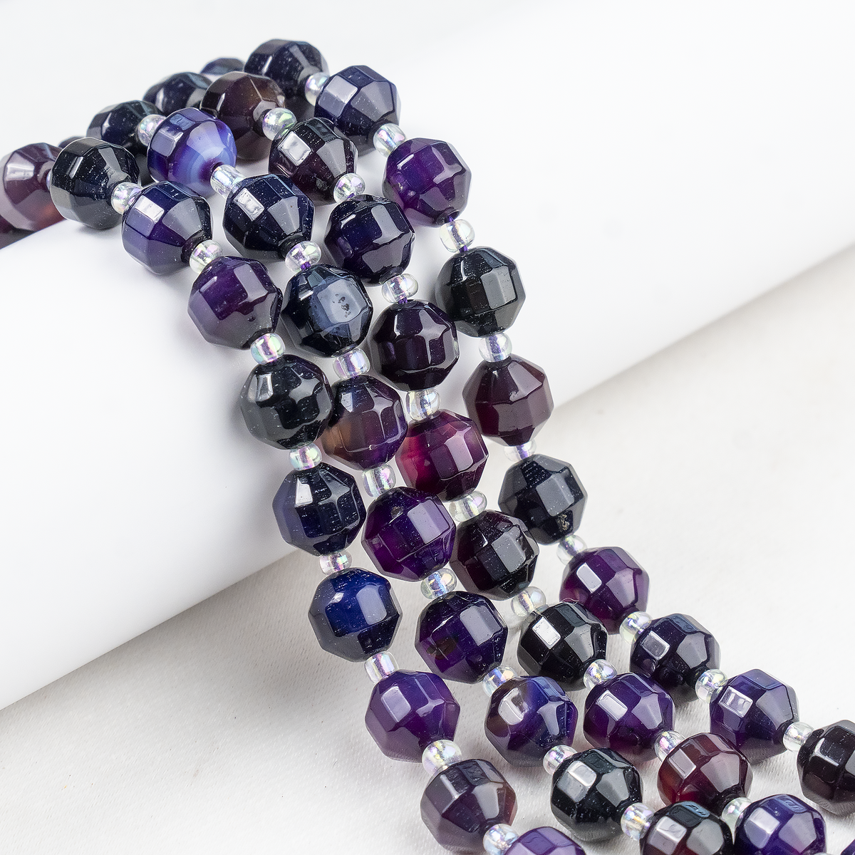 Purple Onyx Faceted Prism Cut Beads For Jewelry Making | Beads | Wiccan Center