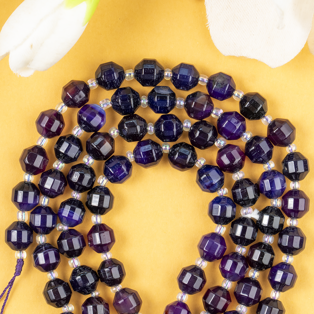 Purple Onyx Faceted Prism Cut Beads For Jewelry Making | Beads | Wiccan Center