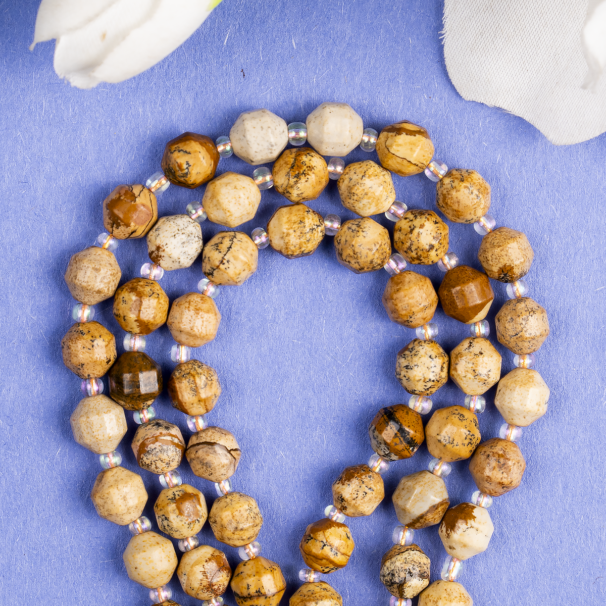 Picture Jasper Faceted Prism Cut Beads For Jewelry Making | Beads | Wiccan Center