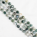 Tree Agate Faceted Prism Cut Beads For Jewelry Making
