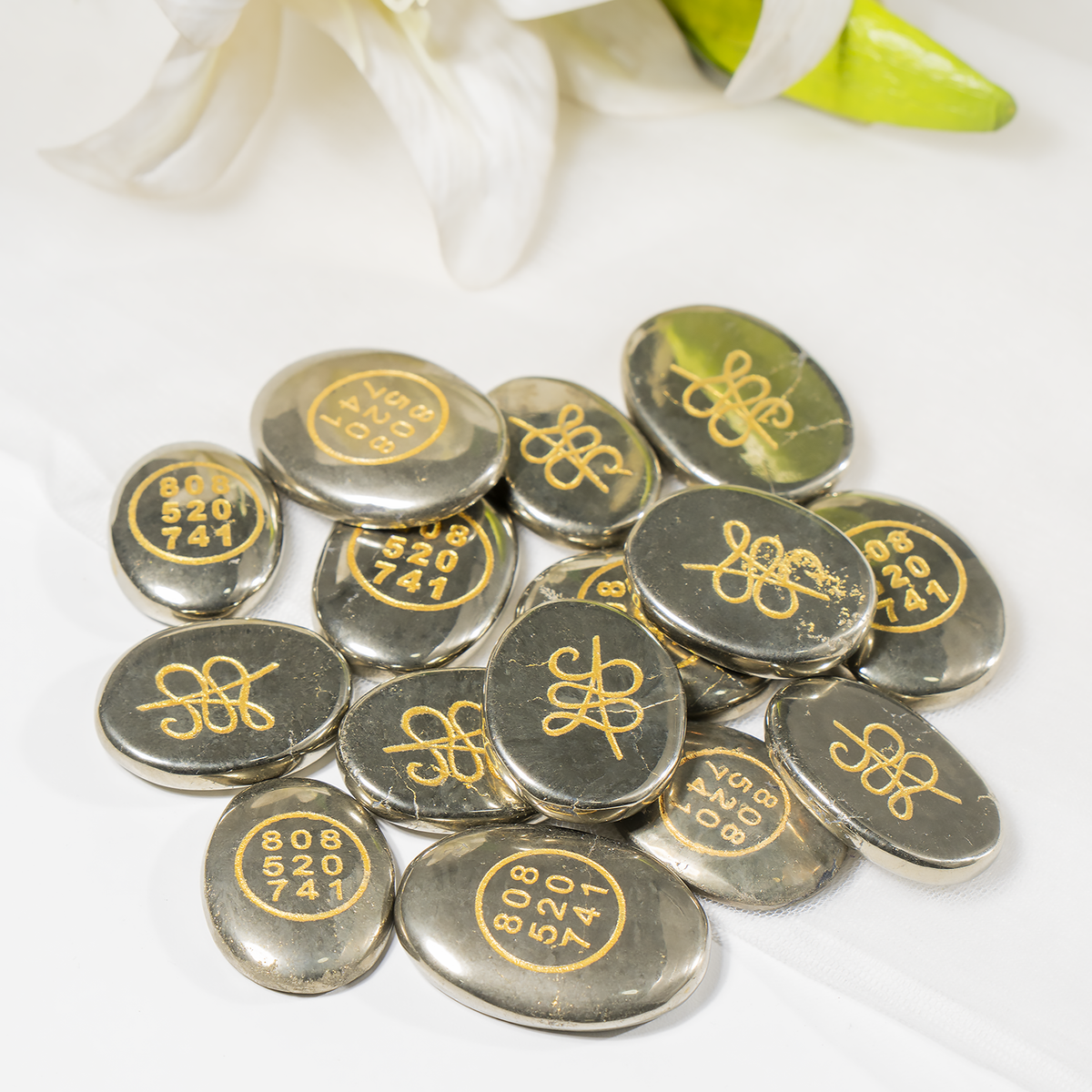 Pyrite Zibu Stones, Zibu Crystals Success Zibu Coins