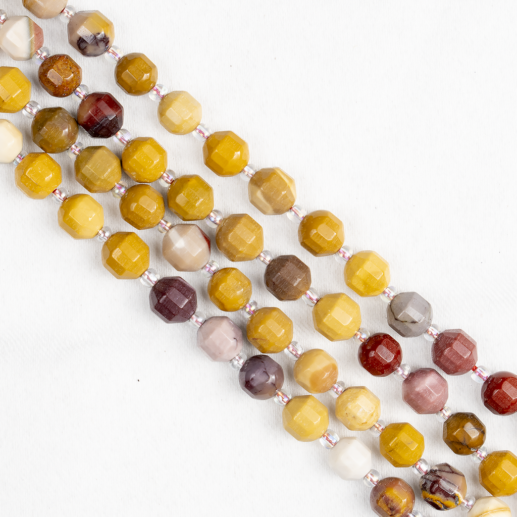 Mookaite Faceted Prism Cut Beads For Jewelry Making Designs | Beads | Wiccan Center