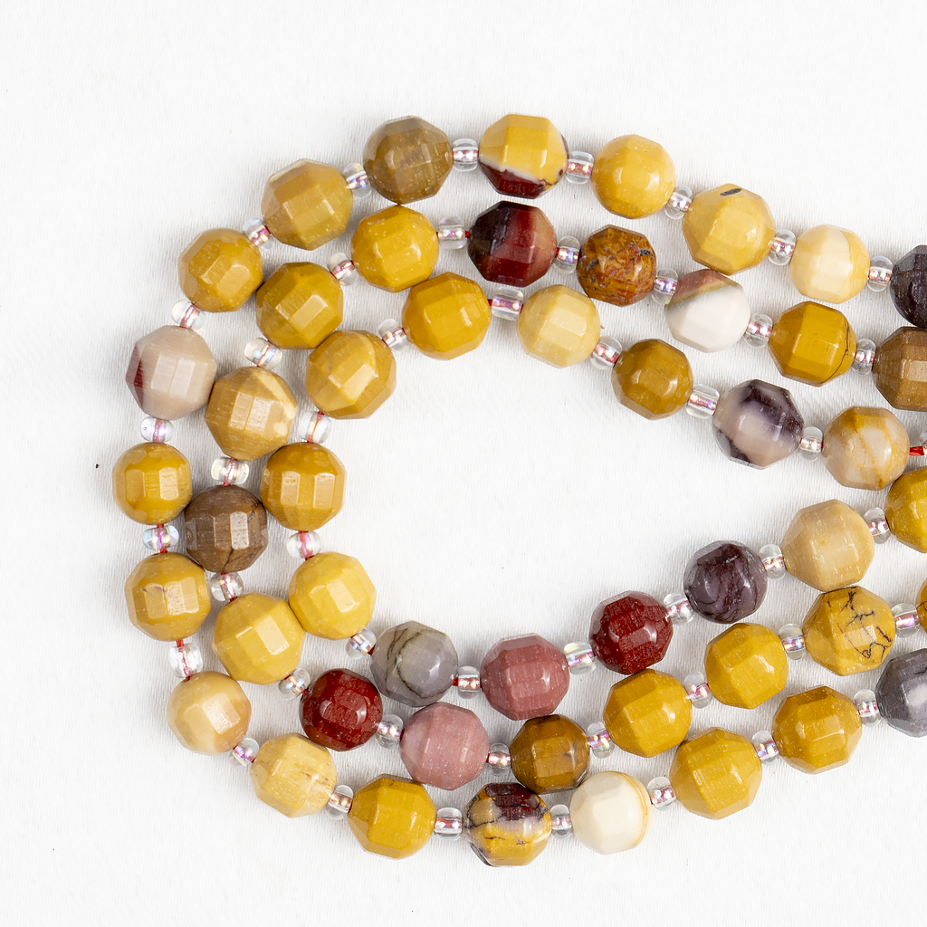 Mookaite Faceted Prism Cut Beads For Jewelry Making Designs | Beads | Wiccan Center