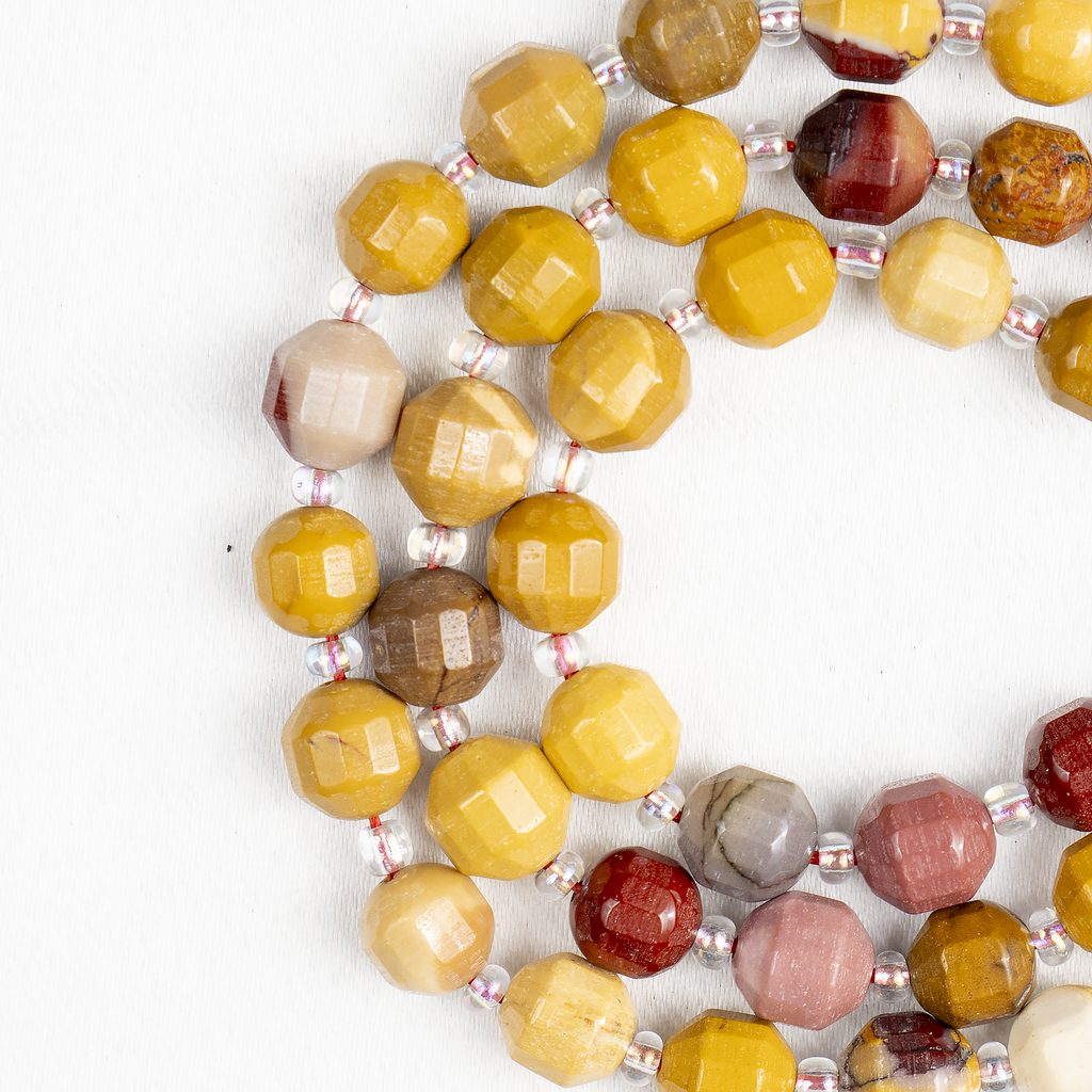 Mookaite Faceted Prism Cut Beads For Jewelry Making Designs | Beads | Wiccan Center