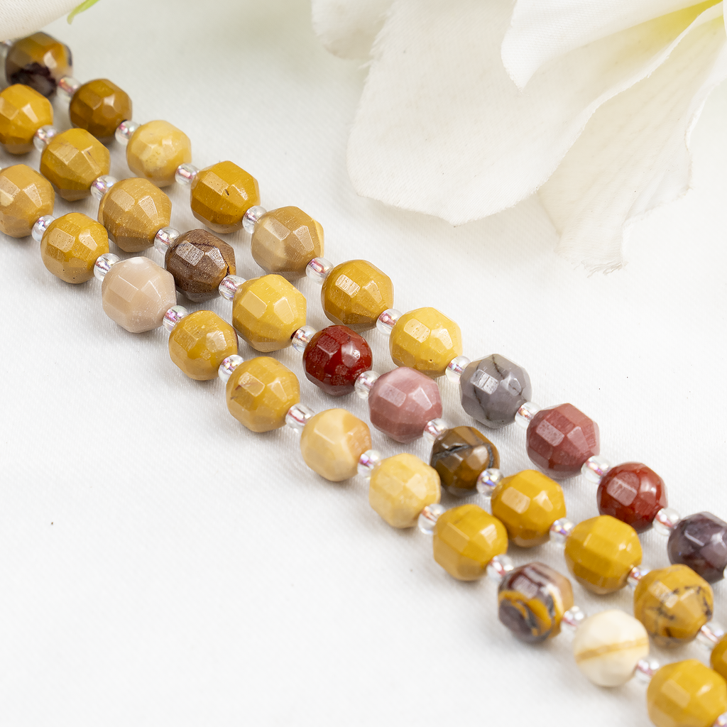 Mookaite Faceted Prism Cut Beads For Jewelry Making Designs | Beads | Wiccan Center