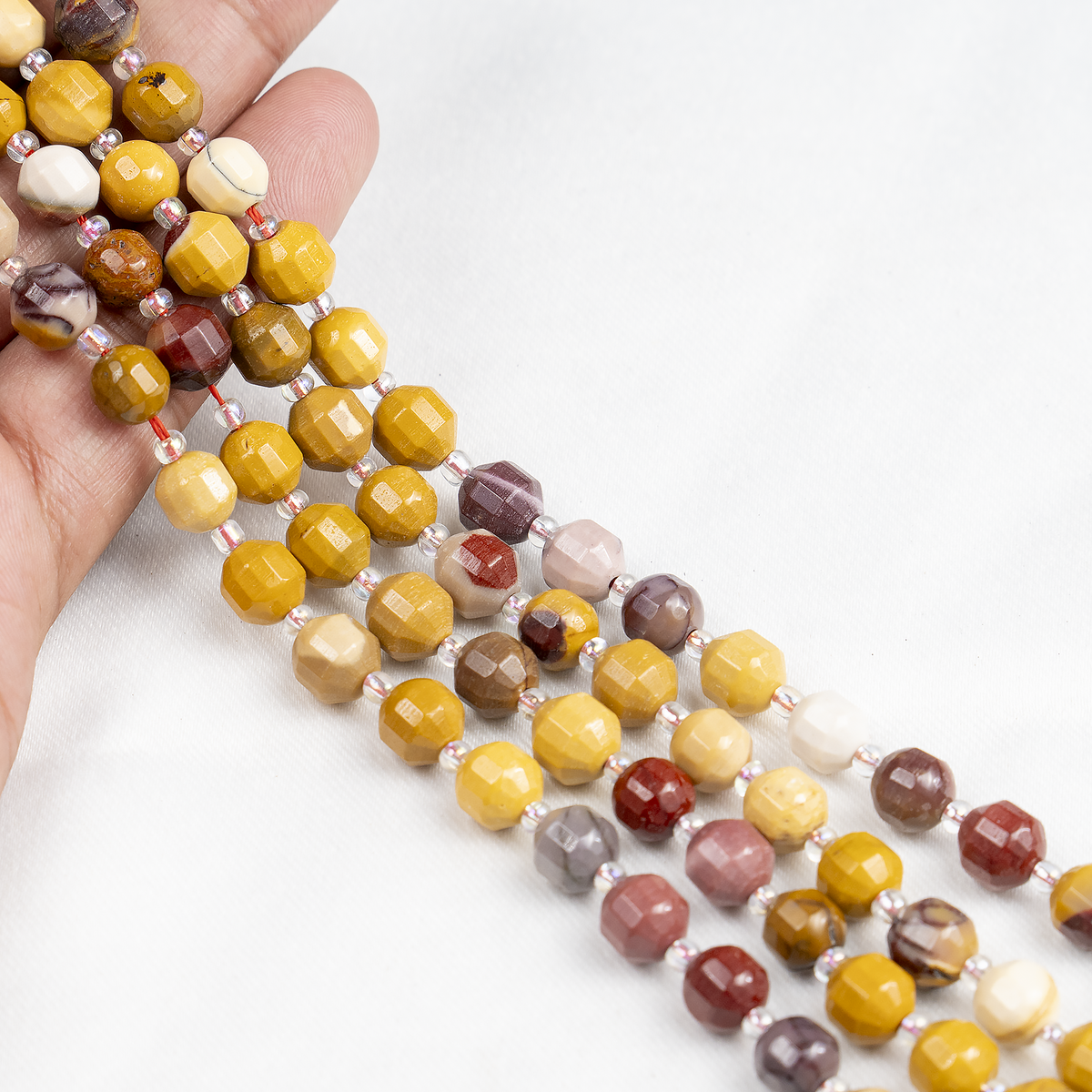 Mookaite Faceted Prism Cut Beads For Jewelry Making Designs | Beads | Wiccan Center
