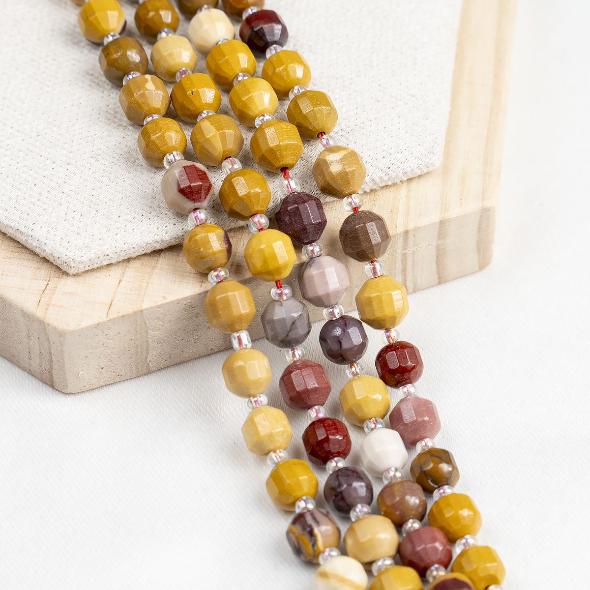 Mookaite Faceted Prism Cut Beads For Jewelry Making Designs | Beads | Wiccan Center