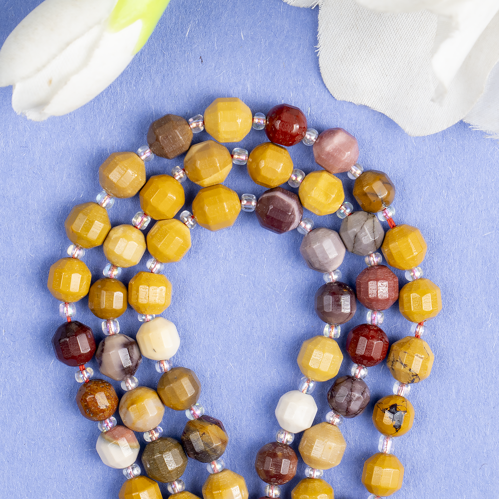 Mookaite Faceted Prism Cut Beads For Jewelry Making Designs | Beads | Wiccan Center