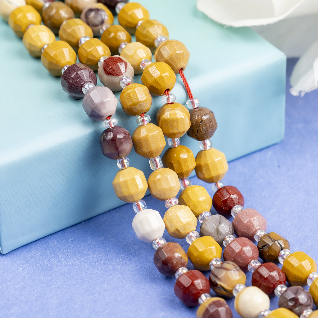 Mookaite Faceted Prism Cut Beads For Jewelry Making Designs | Beads | Wiccan Center