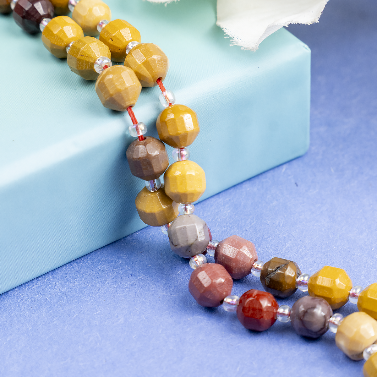 Mookaite Faceted Prism Cut Beads For Jewelry Making Designs | Beads | Wiccan Center