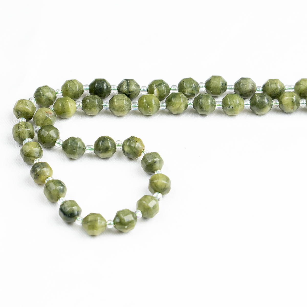 Green Jade Faceted Prism Cut Beads For Jewelry Making | Beads | Wiccan Center