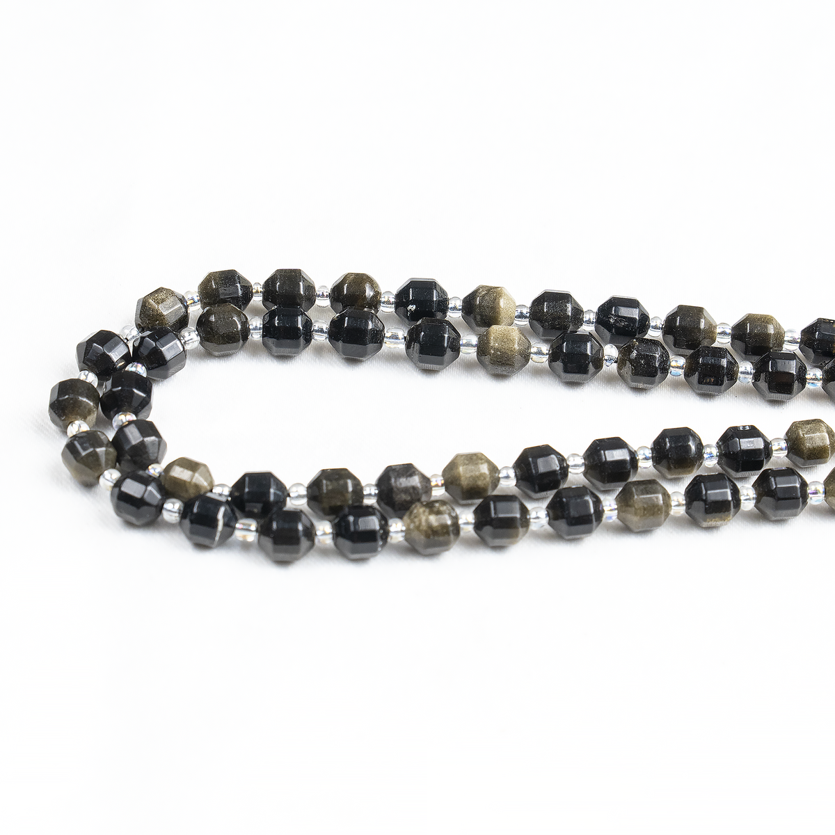 Golden Obsidian Faceted Prism Cut Beads For Jewelry Making | Beads | Wiccan Center