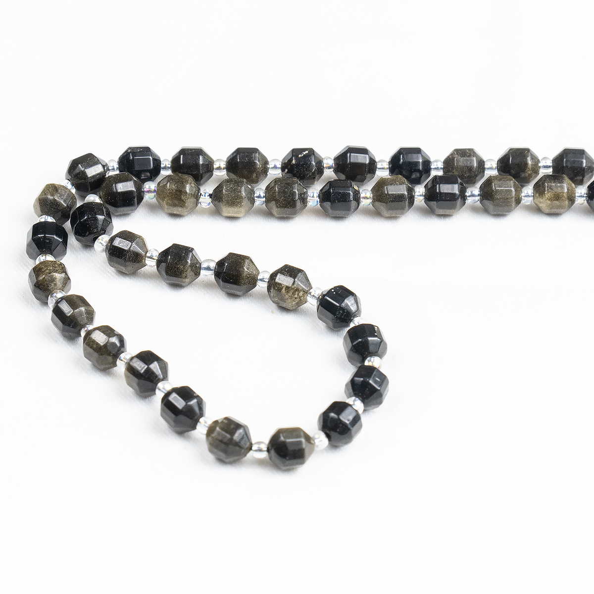 Golden Obsidian Faceted Prism Cut Beads For Jewelry Making | Beads | Wiccan Center