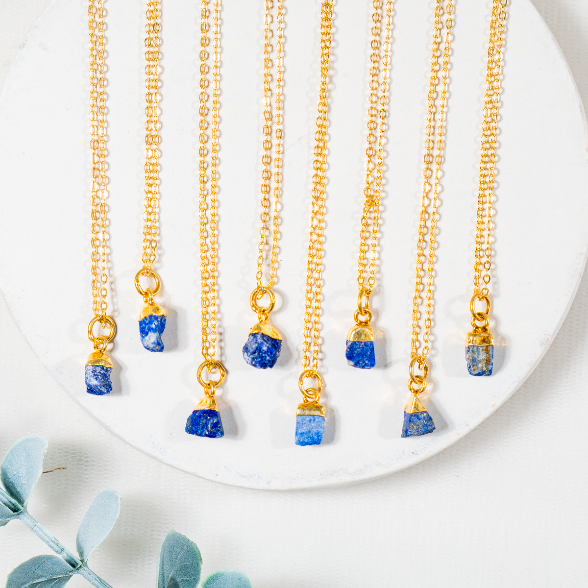 Lapis Lazuli Raw Crystal Necklace, Raw Gemstone Necklace.