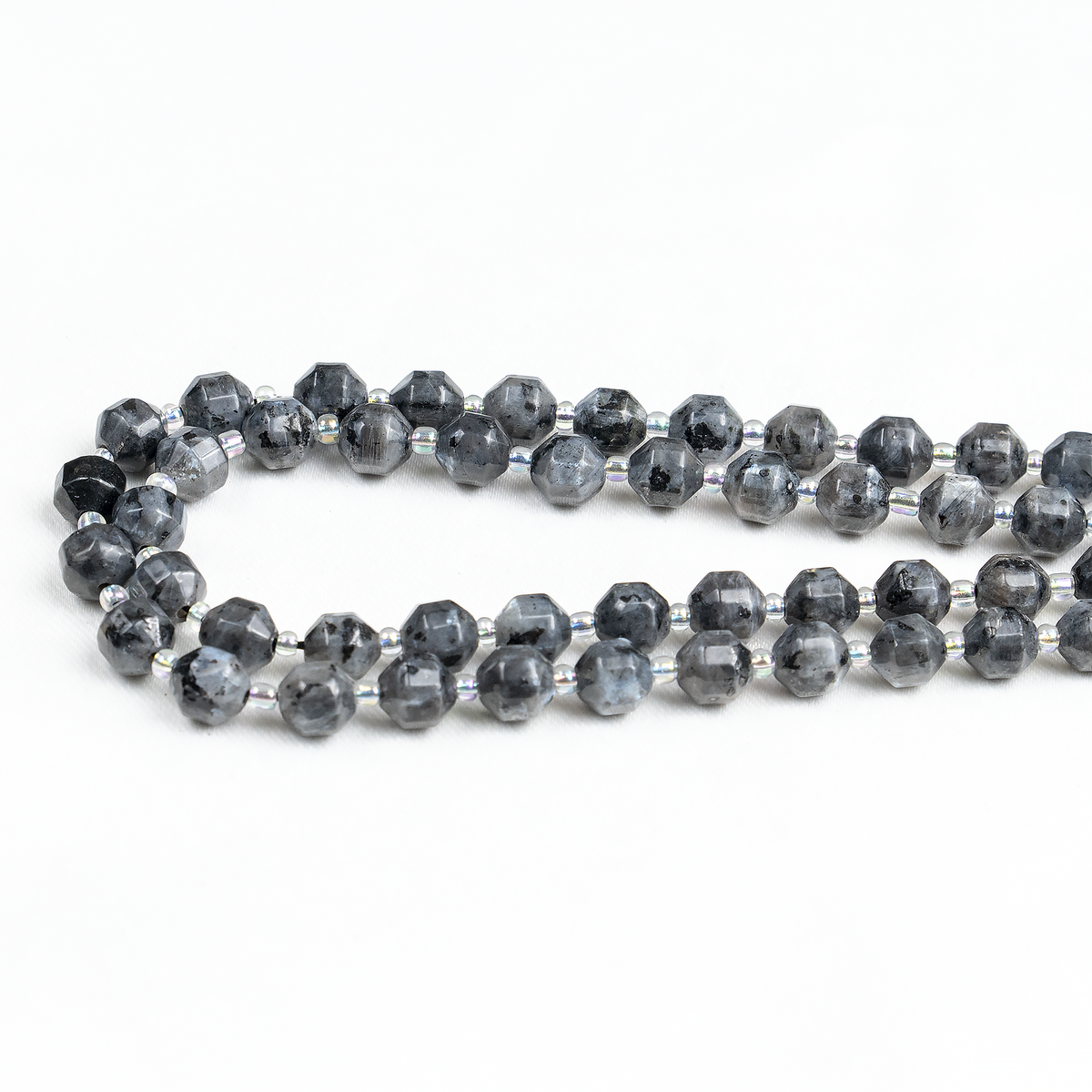 Larvikite Faceted Prism Cut Beads For Jewelry Making