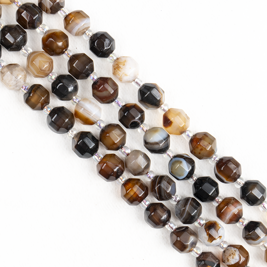 Black Sulemani Faceted Prism Cut Beads – For Jewelry Making | Beads | Wiccan Center