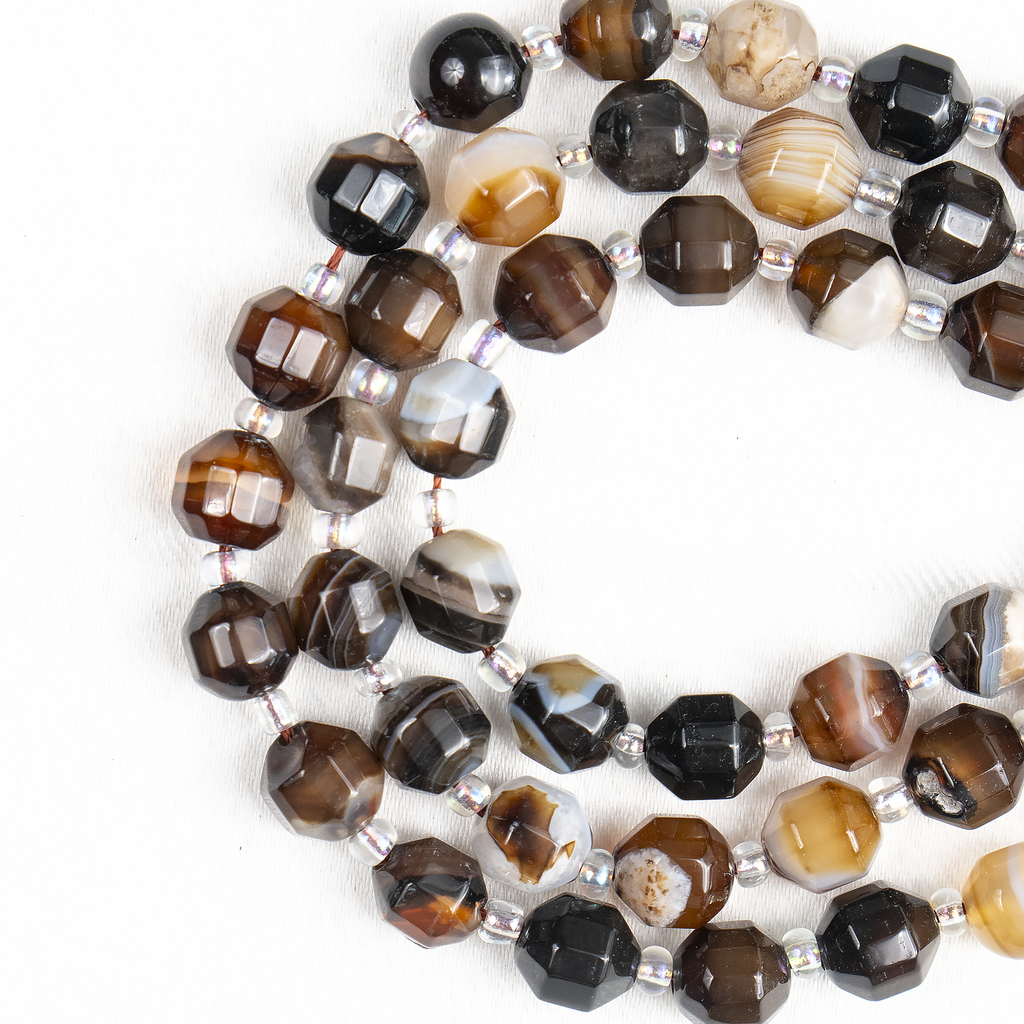 Black Sulemani Faceted Prism Cut Beads – For Jewelry Making | Beads | Wiccan Center