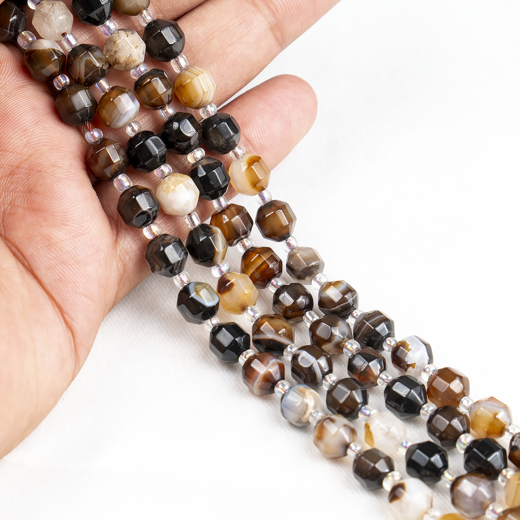 Black Sulemani Faceted Prism Cut Beads – For Jewelry Making | Beads | Wiccan Center