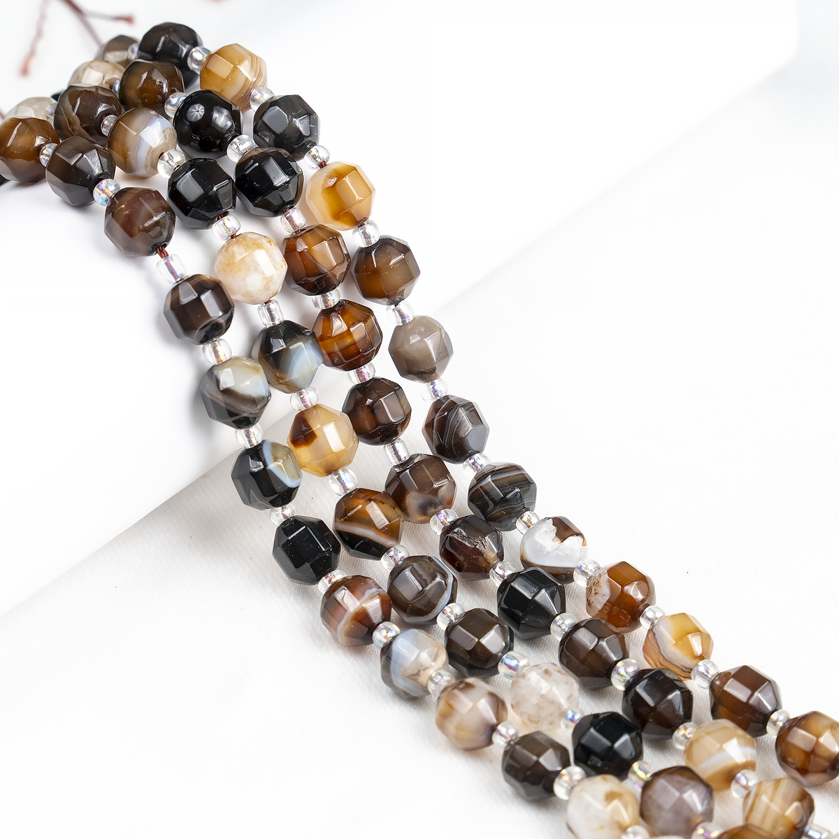 Black Sulemani Faceted Prism Cut Beads – For Jewelry Making | Beads | Wiccan Center