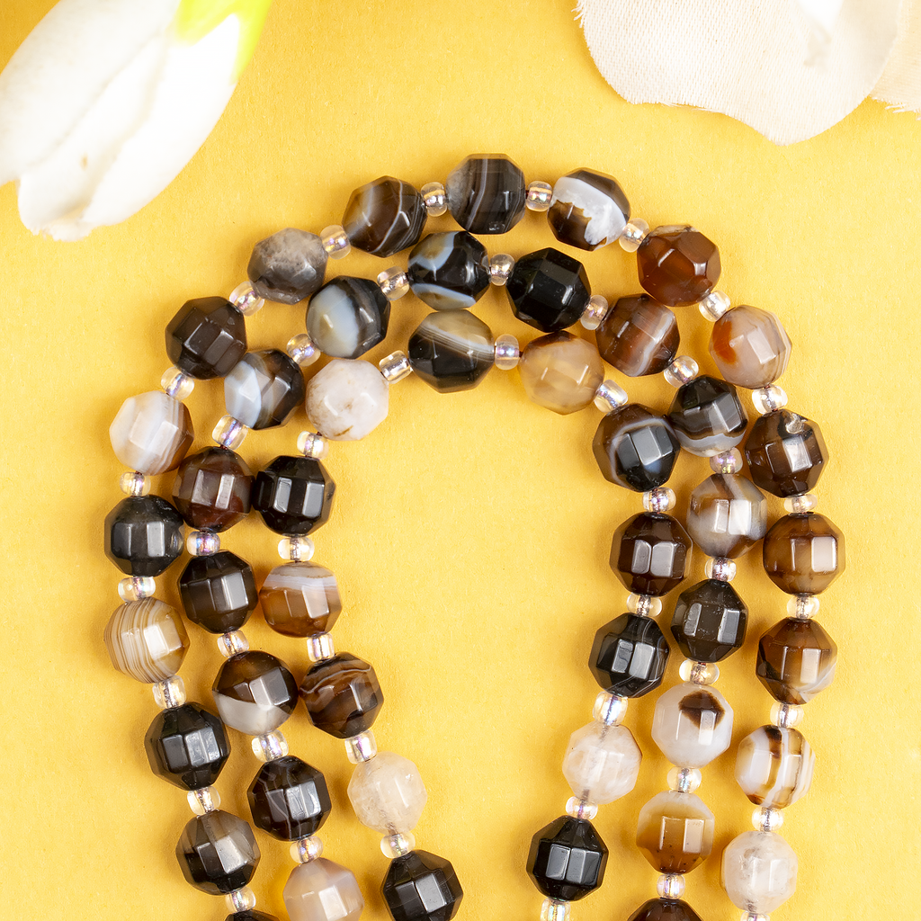Black Sulemani Faceted Prism Cut Beads – For Jewelry Making | Beads | Wiccan Center