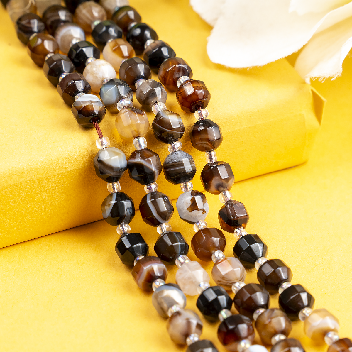 Black Sulemani Faceted Prism Cut Beads – For Jewelry Making | Beads | Wiccan Center