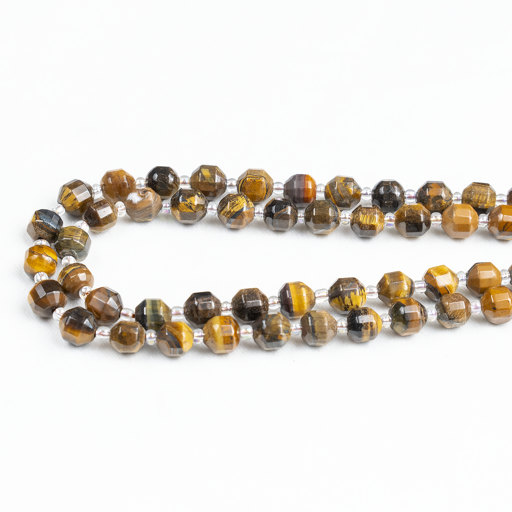 Tiger eye Faceted Prism Cut Beads For Jewelry Making | Beads | Wiccan Center