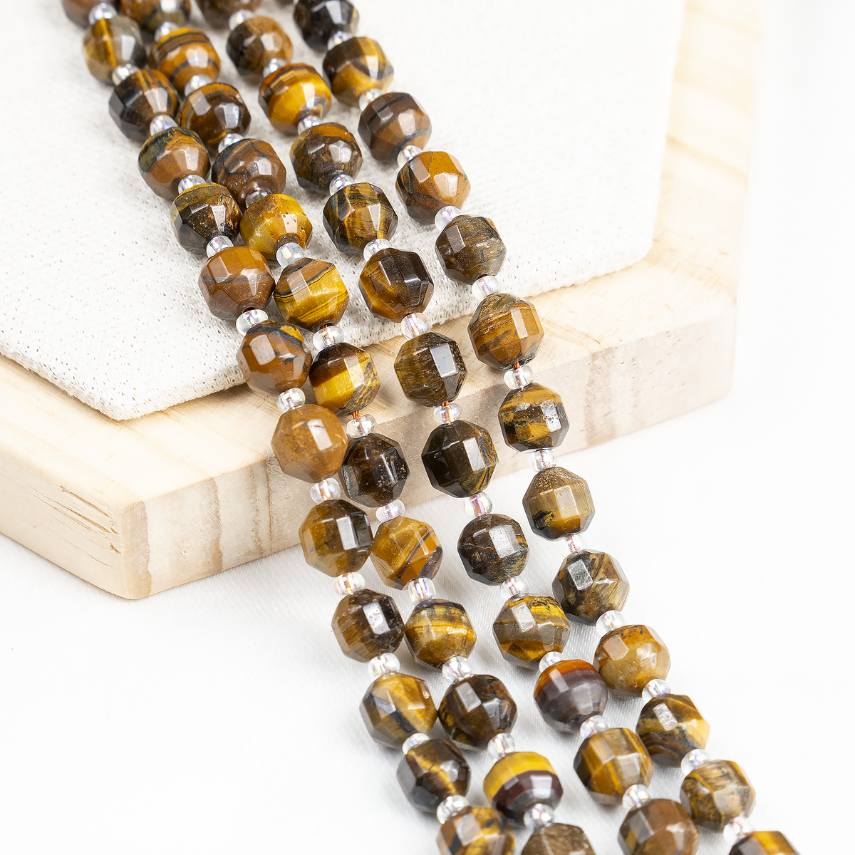 Tiger eye Faceted Prism Cut Beads For Jewelry Making | Beads | Wiccan Center