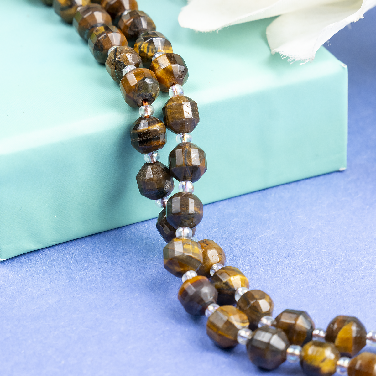 Tiger eye Faceted Prism Cut Beads For Jewelry Making | Beads | Wiccan Center