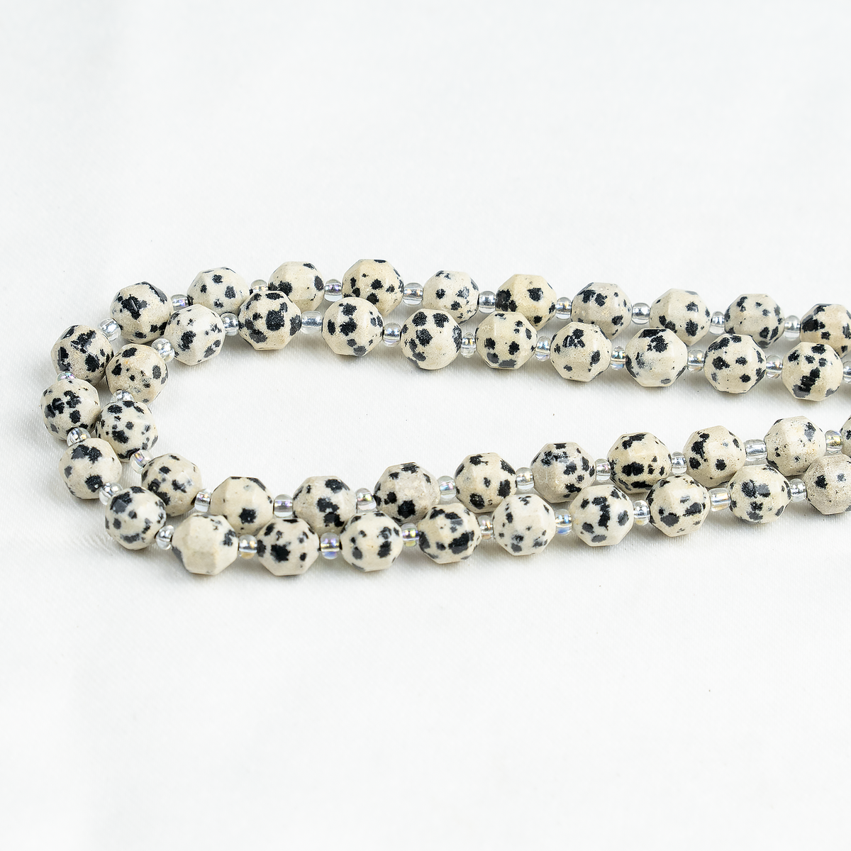 Dalmatian Jasper Faceted Prism Cut Beads For Jewelry Making | Beads | Wiccan Center