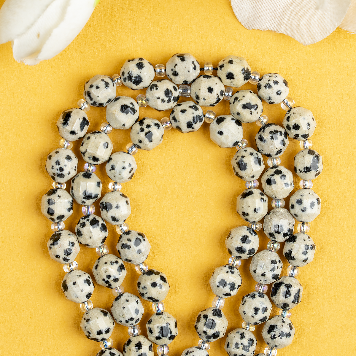 Dalmatian Jasper Faceted Prism Cut Beads For Jewelry Making | Beads | Wiccan Center