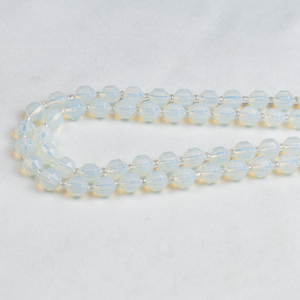 Opal Faceted Prism Cut Beads For Jewelry Making