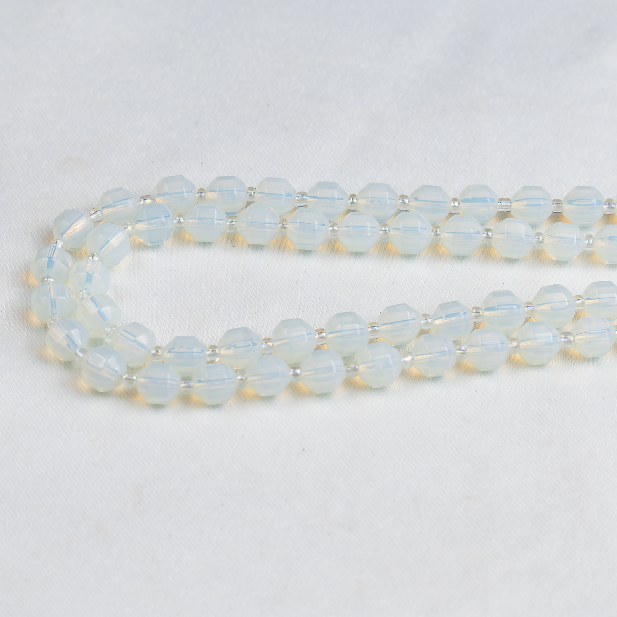Opal Faceted Prism Cut Beads For Jewelry Making