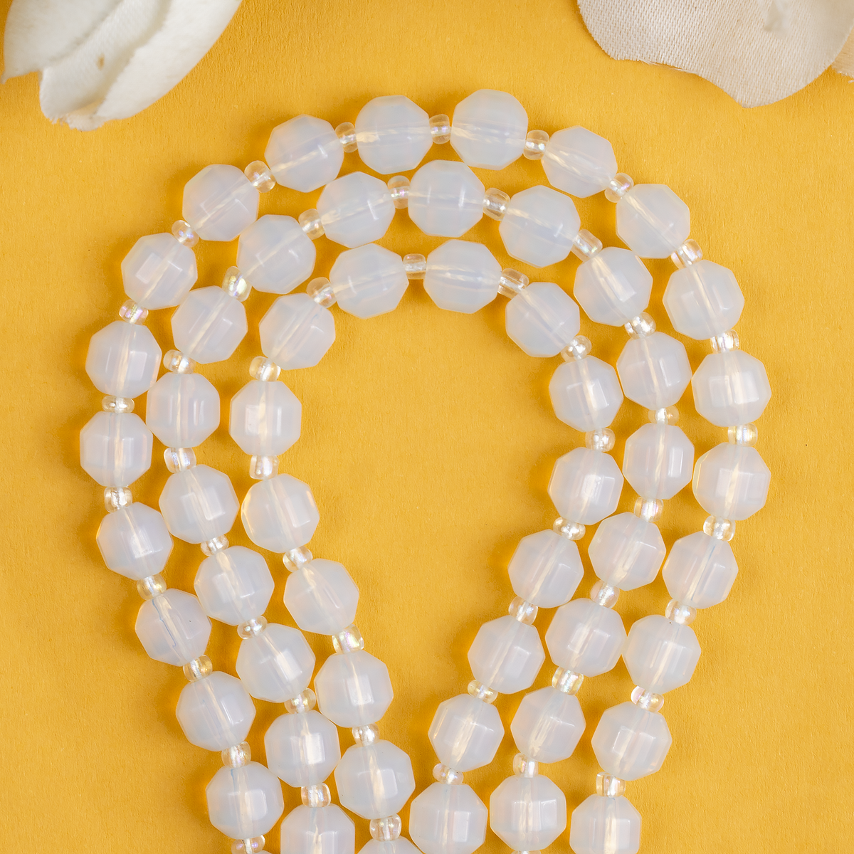 Opal Faceted Prism Cut Beads For Jewelry Making
