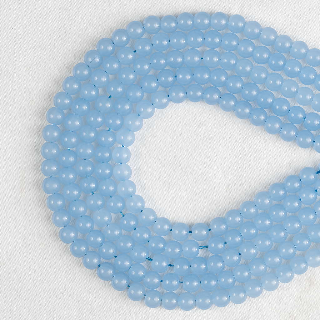 Chalcedony Dyed Beads, Natural Round Crystal Beads 6mm to 10mm | Beads | Wiccan Center