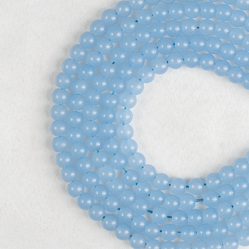 Chalcedony Dyed Beads, Natural Round Crystal Beads 6mm to 10mm | Beads | Wiccan Center