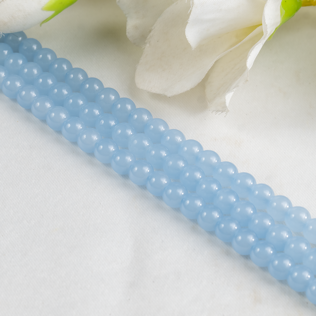 Chalcedony Dyed Beads, Natural Round Crystal Beads 6mm to 10mm | Beads | Wiccan Center
