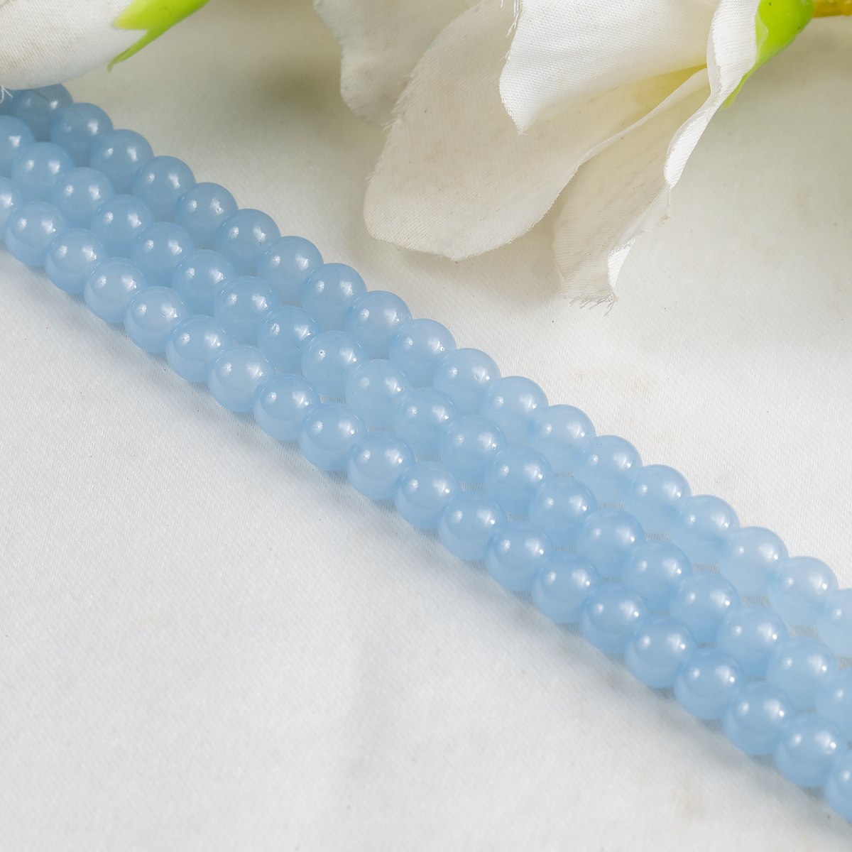 Chalcedony Dyed Beads, Natural Round Crystal Beads 6mm to 10mm | Beads | Wiccan Center