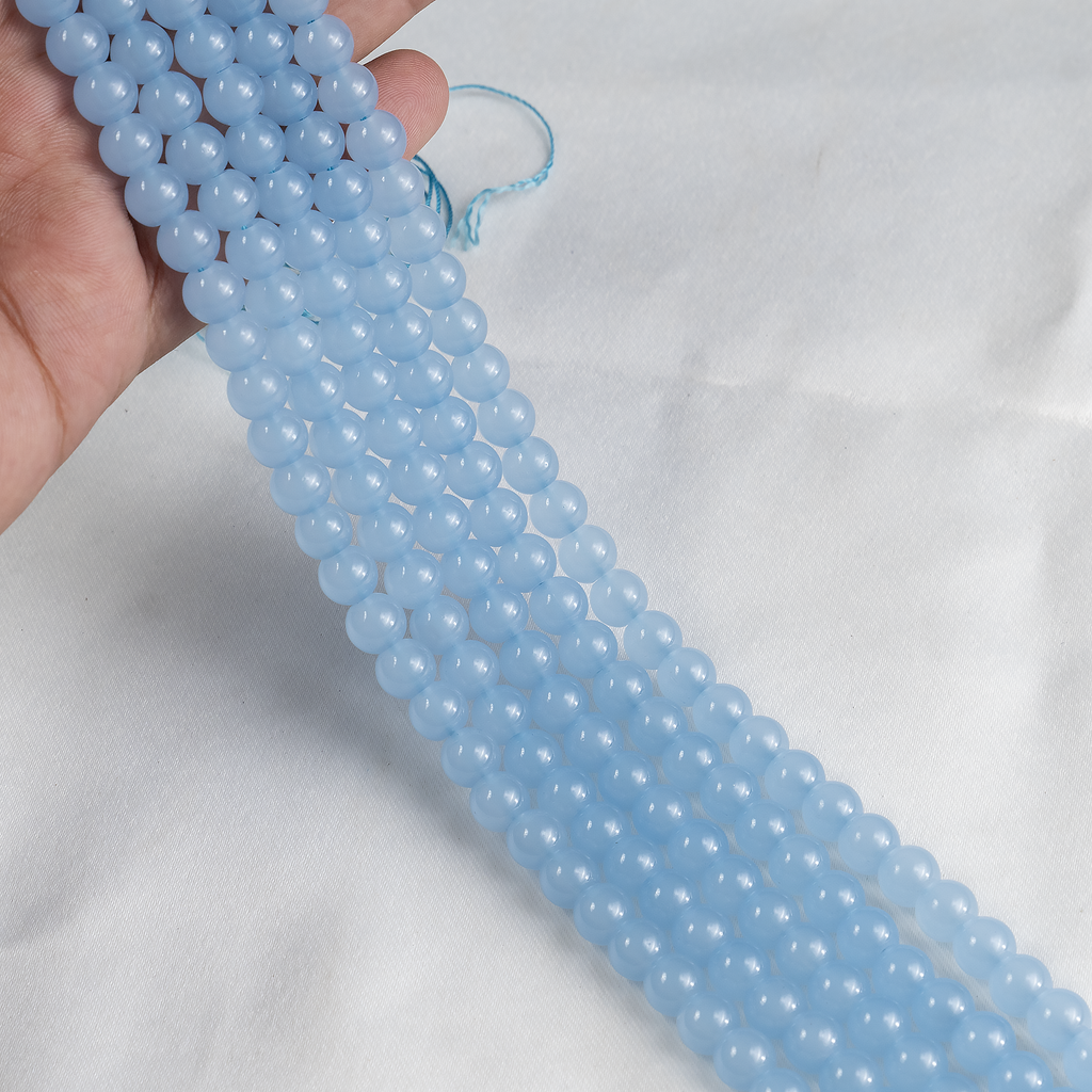 Chalcedony Dyed Beads, Natural Round Crystal Beads 6mm to 10mm | Beads | Wiccan Center