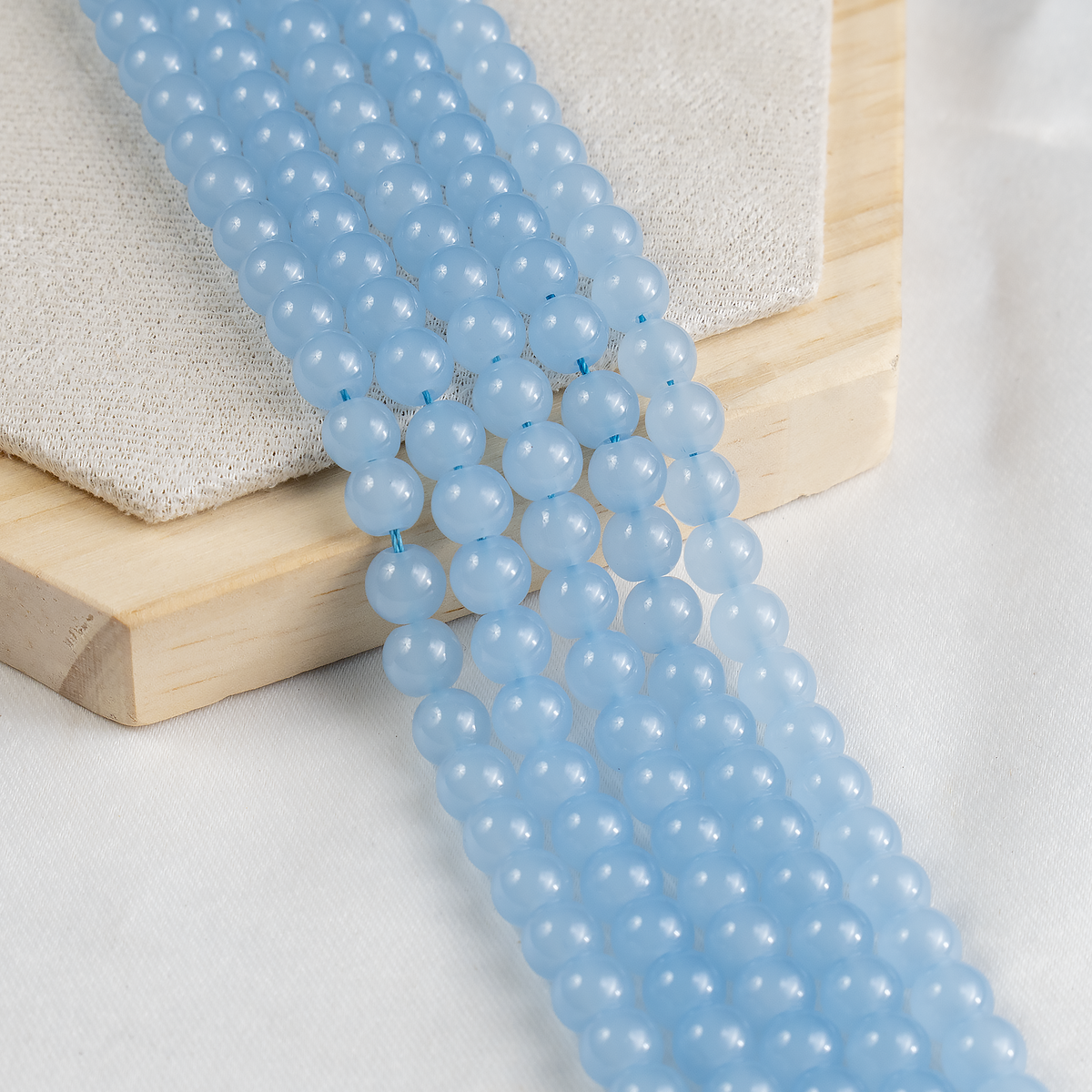 Chalcedony Dyed Beads, Natural Round Crystal Beads 6mm to 10mm | Beads | Wiccan Center