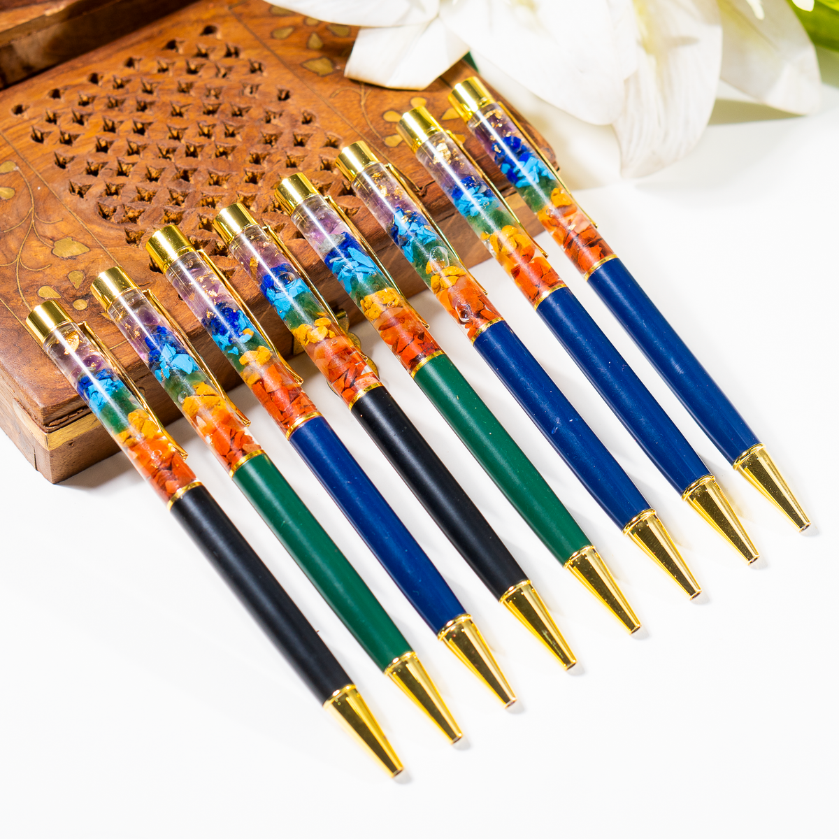 7Chakra Crystal Pen, Manifestation Pen, Healing Pen