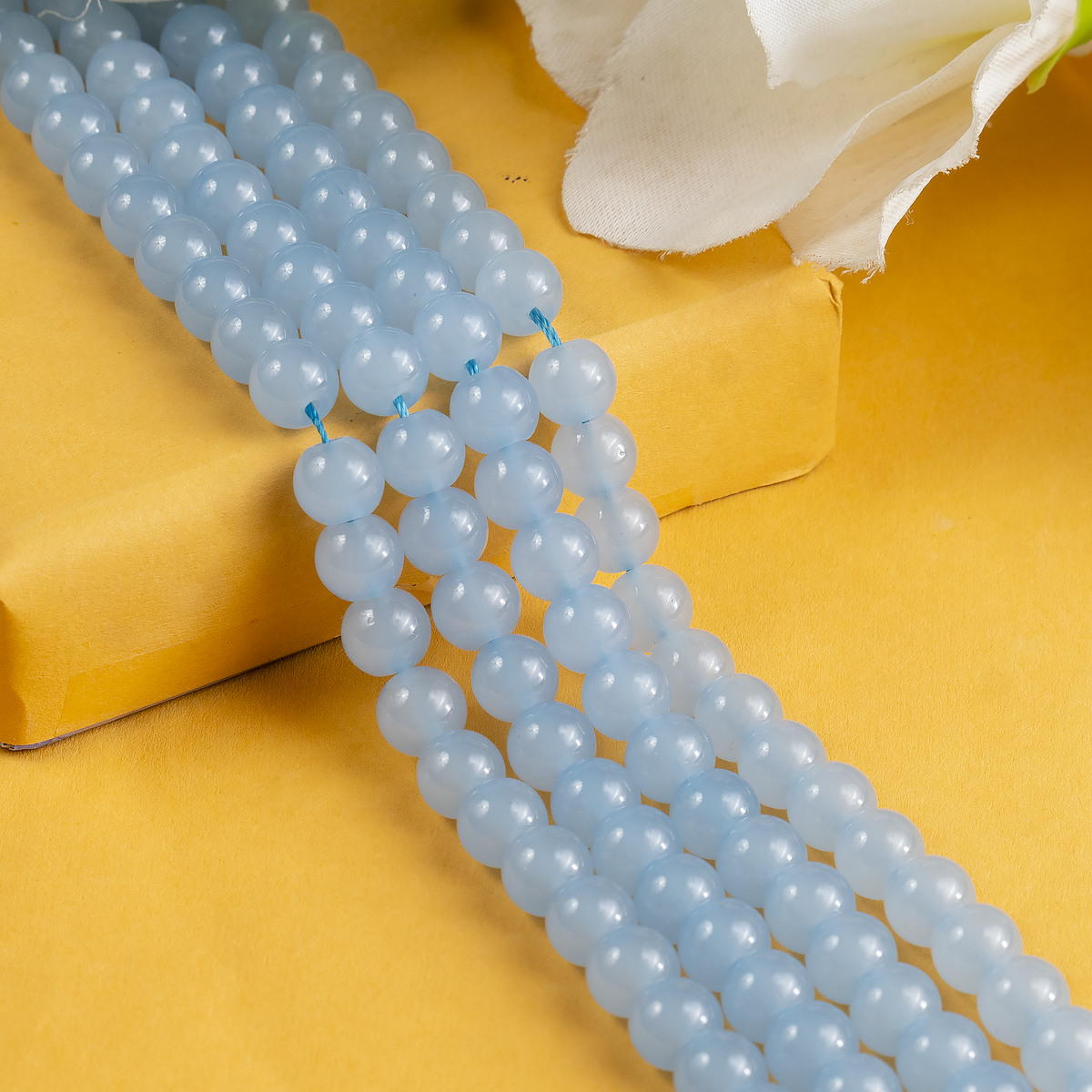Chalcedony Dyed Beads, Natural Round Crystal Beads 6mm to 10mm | Beads | Wiccan Center