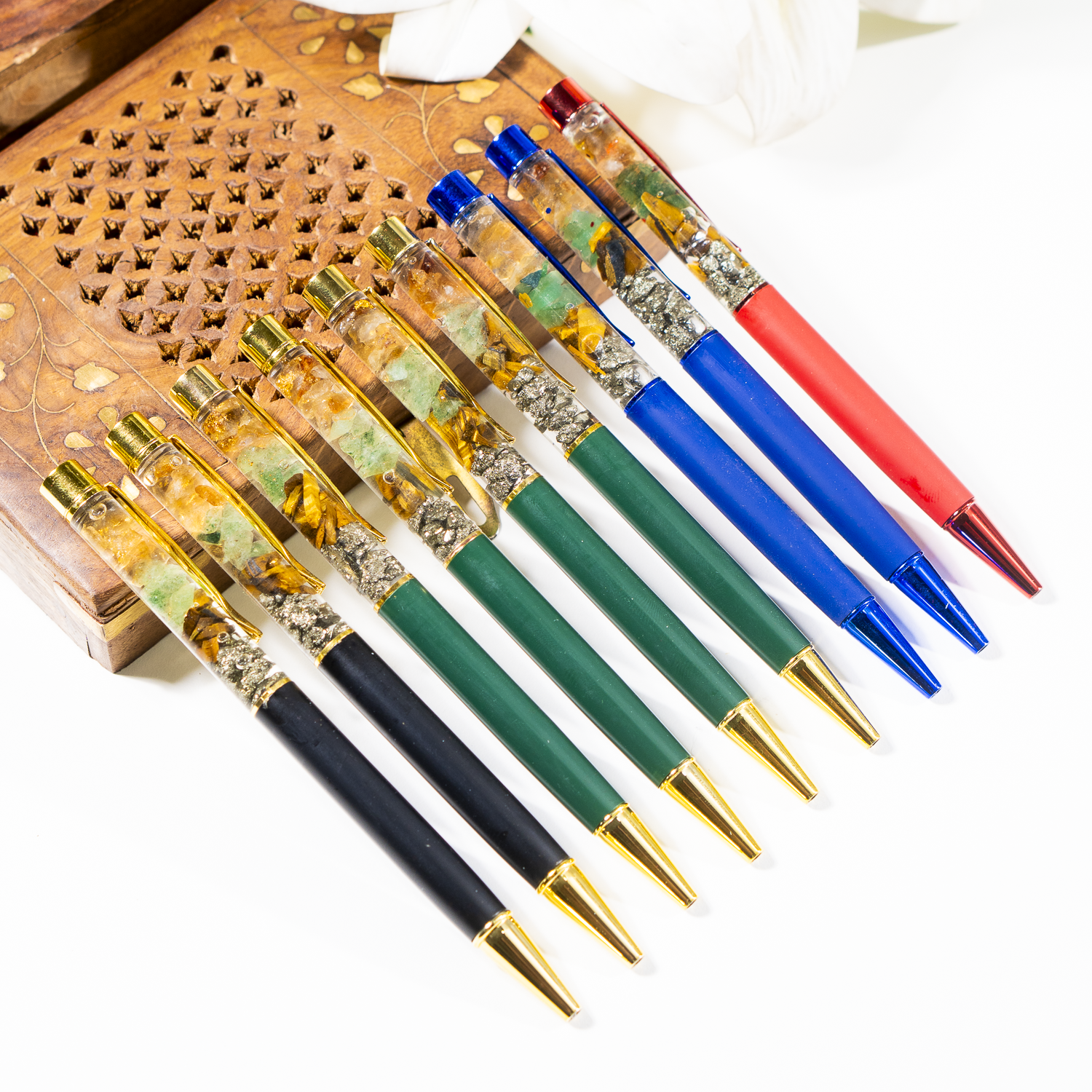 Money Magnet Crystal Pen, Crystal Healing Pen, Aura Pens.